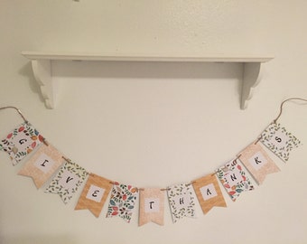 Give Thanks Thanksgiving Banner