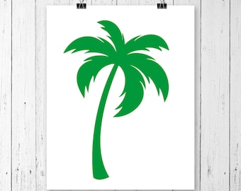 INSTANT DOWNLOAD! SVG, Palm Tree Svg, Palm Tree Monogram Svg, Tropical Tree Svg, Summer Svg, Svg Files, Cricut Cut Files, Silhouette Cut