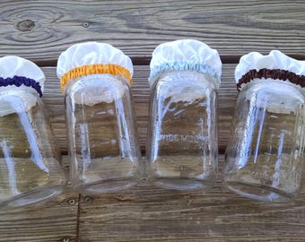 Wide Mouth Jar Fermentation Cover, Perfect for Kombucha! Keeps bugs and flies out!