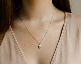 Traveler's Necklace- .925 sterling silver St. Christopher necklace