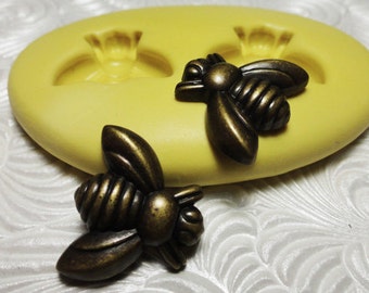 BUMBLE BEE Mold Flexible Silicone Push Mold for Resin Wax Fondant Clay Fimo PMC 6102