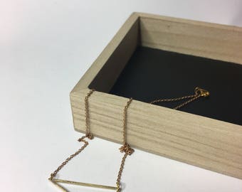 Jewelry chain triangle brass