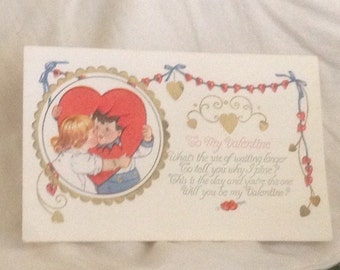 Vintage Valentine Postcatd 1920's
