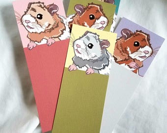 Hamster Bookmarks - Eco-friendly Set of 5