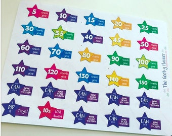 Weight loss award planner stickers POUNDS for slimmingworld weightwatchers slimming