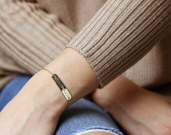 New Years Resolution - inspirational Bracelet- Inspirational Her Be Brave Nasty Woman Feminist - 5BR *