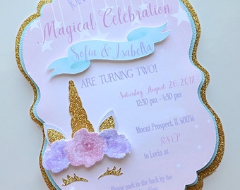 Magical Unicorn Birthday Invitation