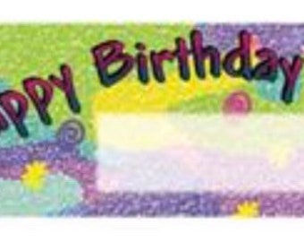 Birthday 2 Personalized Candy Bar Wrappers 10pk