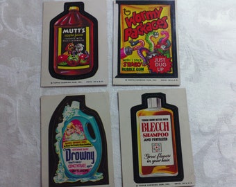 Vintage Wacky Pack Cards from the 1970's - set #7