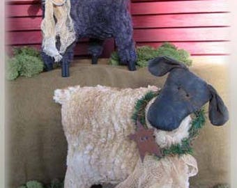 Primitive cloth doll PATTERN - Baa Baa Little Sheep - CF700
