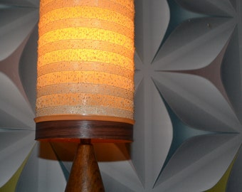 Vintage Danish design table lamp 70s teak