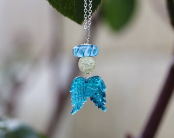Silver Pendant and assemblage Angel