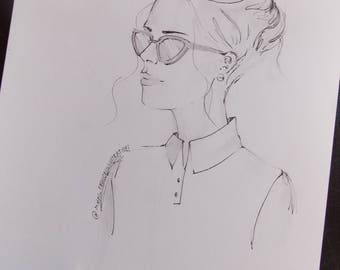 fashion portrait - sunglasses