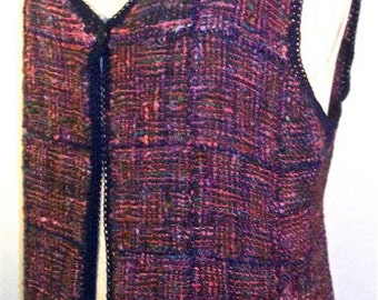Pin Loom Weaving Basic Vest Pattern Zoom Loom Squares Custom Design