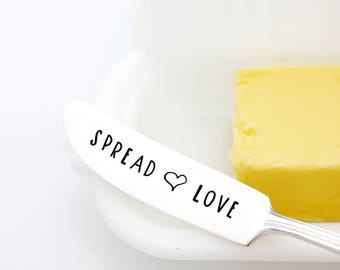 Engraved Spreader, Spread Love. Unique Hostess Gift. Cheese Spreader.