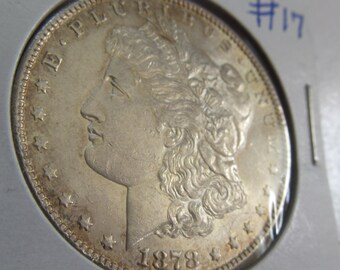 1878S Silver Dollar Antique Coins 1878 S Morgan Dollars USA Silver Coins Antique Us Coin Silver Us Currency Rare Coins Rare Morgan Dollars