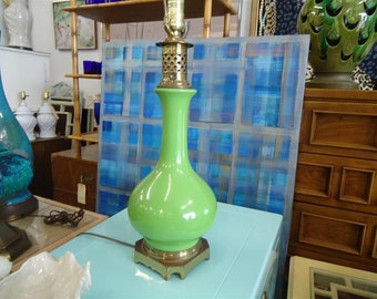 Vintage Kelly Green Lamp