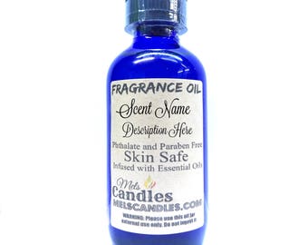 Strawberries 4 oz GLASS bottle of Fragrance Oil infused with Essential Oil- skin safe, many uses,