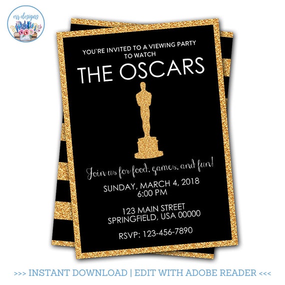 Oscar Party Invitations 8