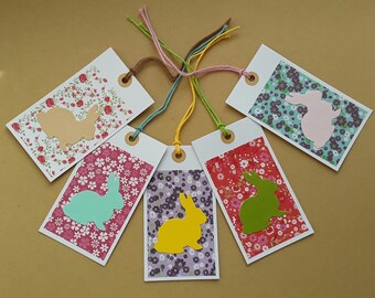 Set of 5 little bunny, spring / Easter