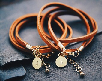 Personalized Gift For Her Valentines Day Gift Leather Bracelet For Women Personalized Bracele Girlfriend Gift