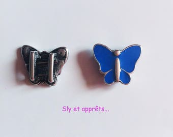 2 beads Butterfly link 3mm loops