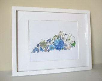 Kentucky in Bloom Hand-Colored 8x10 print (unframed)