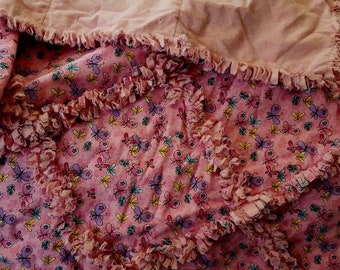 Baby Girl rag quilt