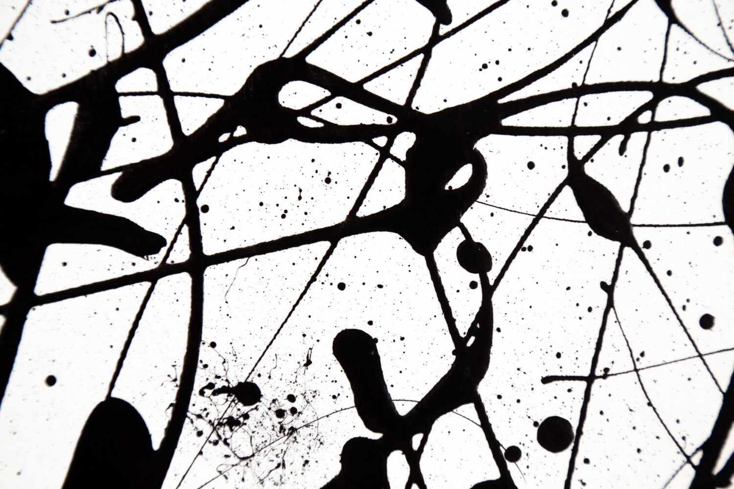 black white painting