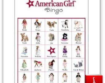 20 Printable American Girl Bingo Cards
