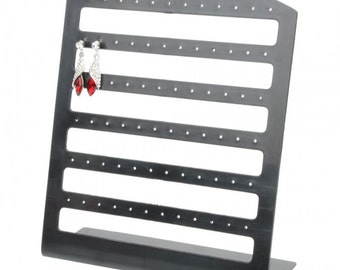 72 Holes Earrings Organizer Display Stand Large Size Black....Free shipping in US!