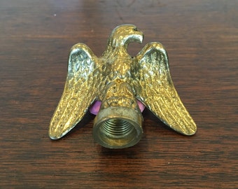 Single Vintage Brass Eagle Finial S