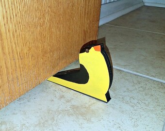 Wooden Bird Doorstop - Door stop Door stopper Door wedge Bird doorstop Door holder Doorstop Wood door stop Bird door Door decor