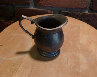 Vintage Wilton Pewter Creamer, Pewter Creamer, Pewter Creamer Vase, 1960 prop, 1960 Pewter
