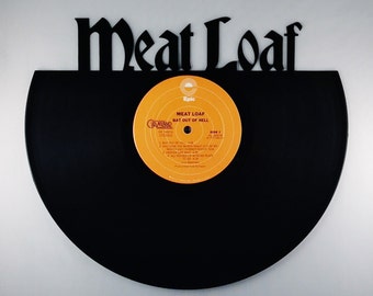 Recycled Vinyl Record MEAT LOAF Wall Art