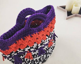 Basket Bag. Handmade crochet
