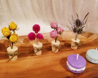 Dried Flowers Magnets (a set of 4)
