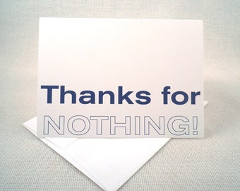 Thanks for Nothing Father's Day Card