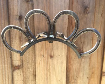 Horseshoes Garden Hose Holder / Bridle Strap Holder