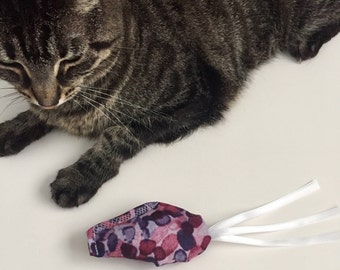 Organic Catnip Mouse Cat Toy - Purple Watercolor