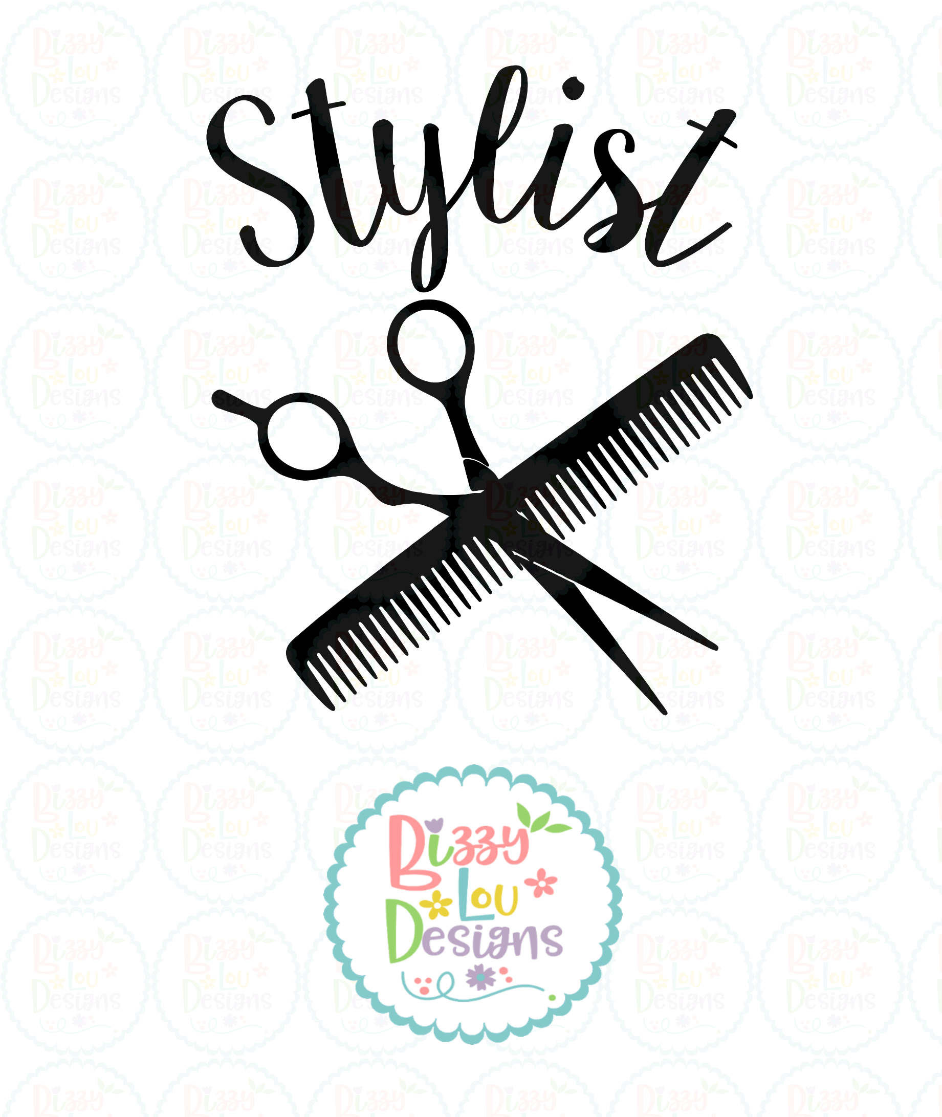 stylist SVG DXF EPS cut file hairdresser svg beauty svg wall