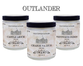Outlander Book Candle Set, Handmade 3 x 4oz Candles, Literary Gift, Personalized Gift