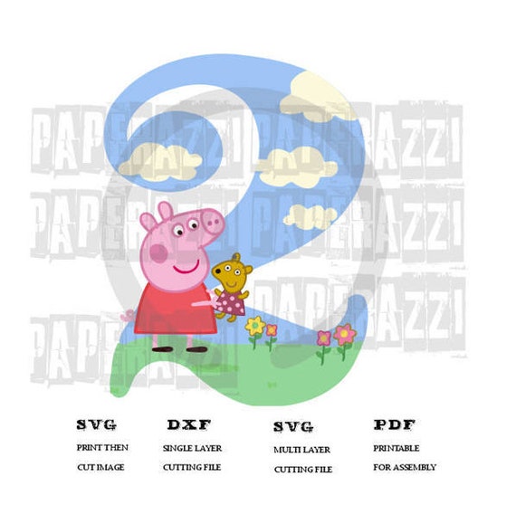 Peppa Pig SVG DXF Electronic cutting files for Cricut Design