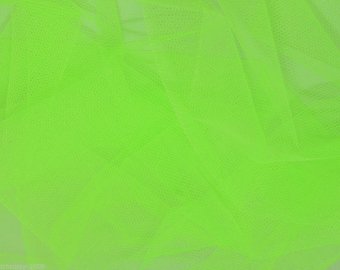 Tulle Netting Dress Fabric 140cm Wide 30 Colour Range - Flo Green