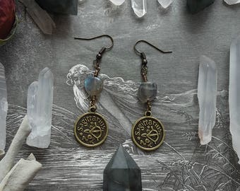 Eternal Wanderer Labradorite Sagittarius Earrings