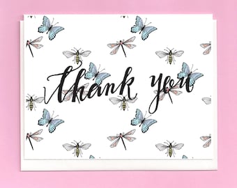 Bee thank you card | Etsy