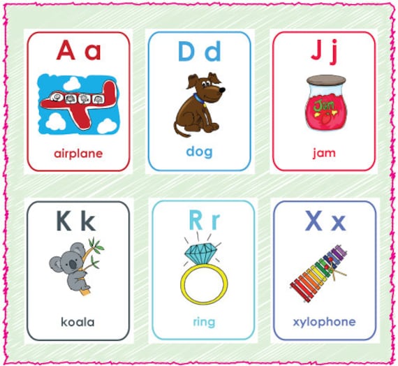 printable english alphabet flash cards a z