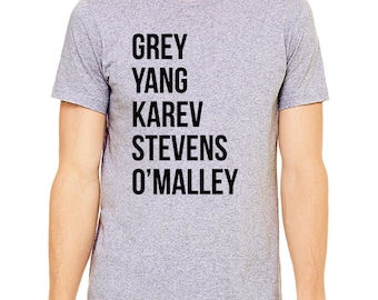 Greys Anatomy Shirt “Grey Yang Karev Stevens O'Malley” Thursdays We Watch Greys Anatomy Shirt, A Beautiful Day To Save Lives Shirt