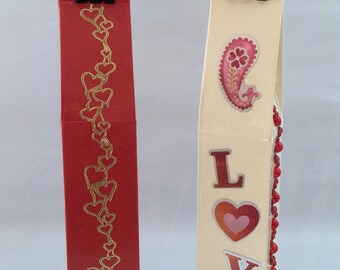 Valentine's Day, wedding anniversary, wedding, engagement, birthday packaging, gift bag, milk cartons, set of 2