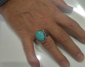 Vintage Men's Turquoise Navajo Ring